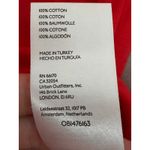 Maeve Anthropologie Red Long Sleeve Ruffle Cuff Crop Top Bell Sleeve Boho Retro‎ Photo 3