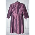 Carolina Herrera  Vintage Purple Iridescent Silk Evening Jacket Coat Size 10 Ital Photo 7