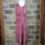 WAYF Dress Layered Red Sleeveless Boho Flowy Tiered Coasta Woman's Large Photo 9