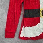 Red Christmas Santa Suit Print Holiday Festive Costume Party Elf Top Medium Photo 4