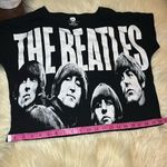 The Beatles black/white crop top sz small Black Photo 3