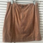 Free People  Suede Gold Fleck Mini Skirt Photo 2