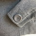 Iris basic  blazer women's small double breasted cropped stretch gray pockets Photo 3