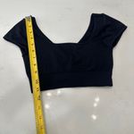 NVGTN Serene Sports Bra XS Black Seamless Sleeveless Photo 4