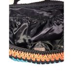 The Sak Crocheted Bag Crossbody Shoulder Color Block Black Blue Red Multi Stripe  Photo 6