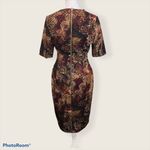 Jones Studio Women Animal Paisley Print Sheath Dress Size XS Short Sleeve NWT Photo 2