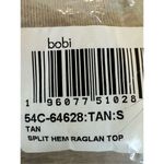 Bobi Revolve  Los Angeles Split Hem Regan Top in Tan Size S Photo 2