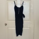 Reformation  Elegant Navy Wrap Midi Dress.   Size-0 Photo 1
