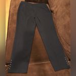 Roz & Ali  Black Silver Beads On Ankles classic fit ankle length pant Size 4 Photo 2