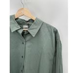 CALIA Button Front Shirt Women XL NWT Green Long Sleeve Collar Outdoors Hiking Photo 3