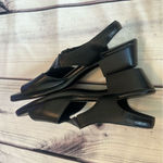SAS Black Leather Suntimer Heeled Sandal Tripad Slingback Comfort Women Sz 9.5 Photo 3