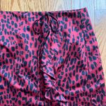 Hutch Desiree Red and Black Animal Print Ruffle Skirt Size Medium Photo 1