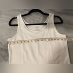L.L. Bean Size S White Scoop Neck Cotton Stretch Tank Top Photo 6