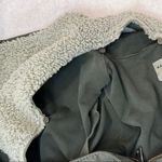 Anthropologie  By Marrakech Utility  Green Cream Removable Sherpa Collar Jacket Photo 16