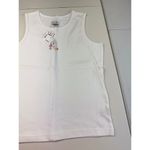 Christopher & Banks White Sleeveless Top Birdhouse Embroidery Tank Photo 1