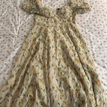 Lemon Print Cream Dress Yellow Photo 4