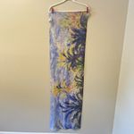 metropolitan museum art scarf Silk Claude Monet Palm Trees Bordighera Art Wear Blue Photo 1