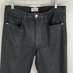 frame denim Frame Lounge Black Coated Denim Joggers Photo 3