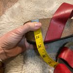 Eric Michael Lola Sabina Sandals Size 38 Red Leather Straps Wedge  Platform Women Photo 9