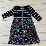 A pea in the pod Taylor step stripe floral burgundy blue size small dress Photo 7