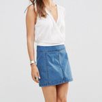 Free People  Zip To It Denim Mini Skirt Photo 1