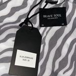 Brave Soul  Black and White Zebra Print Utility Jacket. (1103) Photo 5