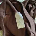 Naked Wardrobe NWOT  Brown Ribbed Leggings Photo 4