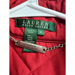 Ralph Lauren Lauren  Puffer Vest Women's Dark Red Quilted Snap Pockets Medium Photo 1