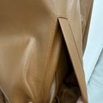 Forever 21  Brown Faux Leather Zip Jacket Classic Size Medium Photo 4