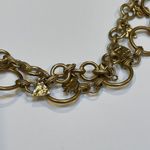 ZARA Beautiful Signed  Gold Tone Double Strand Necklace Clubs And Spades Of Poker Photo 9