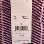 Southern Tide Blouse Blue Night Pink & Blue Chevron Herringbone Sz 0 NWT Photo 9