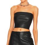 Susana Monaco Faux Leather Crop Tube Top Photo 0