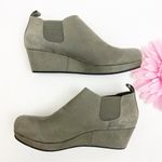 Chocolat Blu Yuliette Leather Wedge Chelsea Boots Booties: Taupe Grey Photo 7