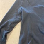 Brandy Melville  Navy Ribbed Long Sleeve Crop Top One Size XS Photo 1