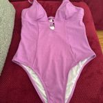 Cupshe Women's Stylish Purple Plunging Neckline One-piece Swimsuit - Cupsh.. Photo 6