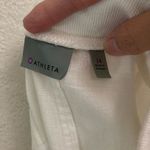Athleta  white 100% linen mini tennis athletic skirt 14 ￼ Photo 4