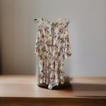 Torrid  Romper White Floral Print Cold Shoulder‎ 00 (10 M/L) Photo 4