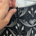 Papell Boutique  Vintage Evening Silk Beaded Cap Sleeve Scallop Hem | size Large Photo 5