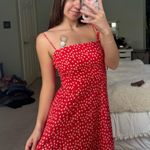 Oh Polly Adorable red and white flowy dress Photo 0