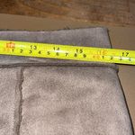 Hem & Thread  women’s large brown full front zip sherpa lined faux suede skirt Photo 5