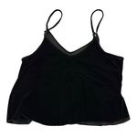 Victoria's Secret  PINK Black Velvet Cami Tank Top Size Oversized Medium‎ Y2K Photo 6