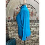 Sag Harbor  sweater cabled ribbed high neck blue Photo 3