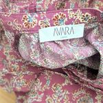 AVARA Boho Paisley Ruffle Blouse – Size Large Red Photo 10