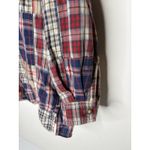 Liz Claiborne Vintage  Plaid Womens L Cotton 90s Shirt Patchwork Button Down Top Photo 2