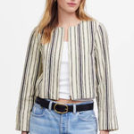 Madewell Crop Cardigan Jacket Zip-Up. Size Small. Photo 0