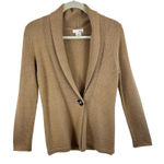 M. Rena Tan Wool Alpaca Blend Shawl Collar Cardigan Sweater Women's Size M Size M Photo 0