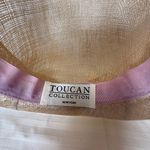 Toucan Collection New York Brimmed Straw Hat Bow Detail Cottagecore Garden Party Tan Photo 9