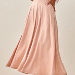 Reformation  Edita dress Midi In Serenade Blush Pink size Medium Photo 0
