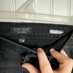 Judy Blue  Skinny Fit Capri Distressed Black Jeans size 7/28 Q5 Photo 3