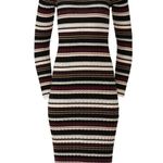Adam Lippes Striped Midi Sweater Dress SMALL Ribbed Bodycon Y2K $300 Photo 6